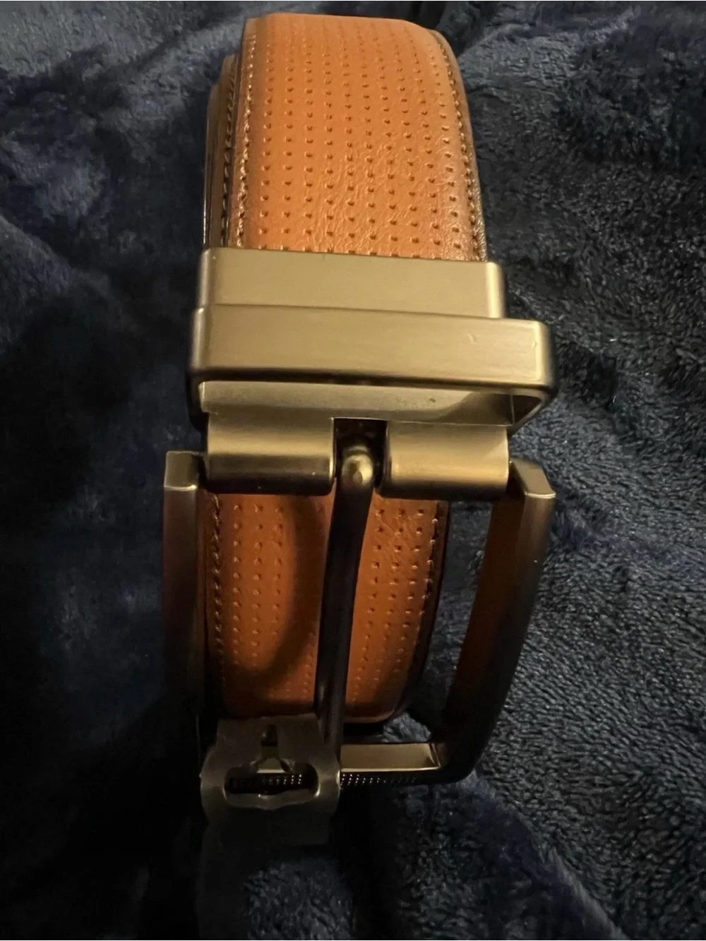 Alfani Men’s Reversible Faux Leather Belt Tan/ Black Size S (30-32) $39.50